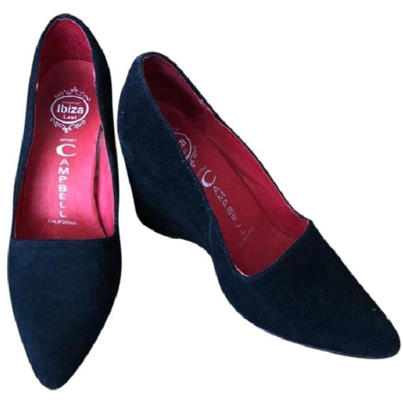 Jeffrey Campbell Shoes - Jeffrey Campbell Black Suede Wedges